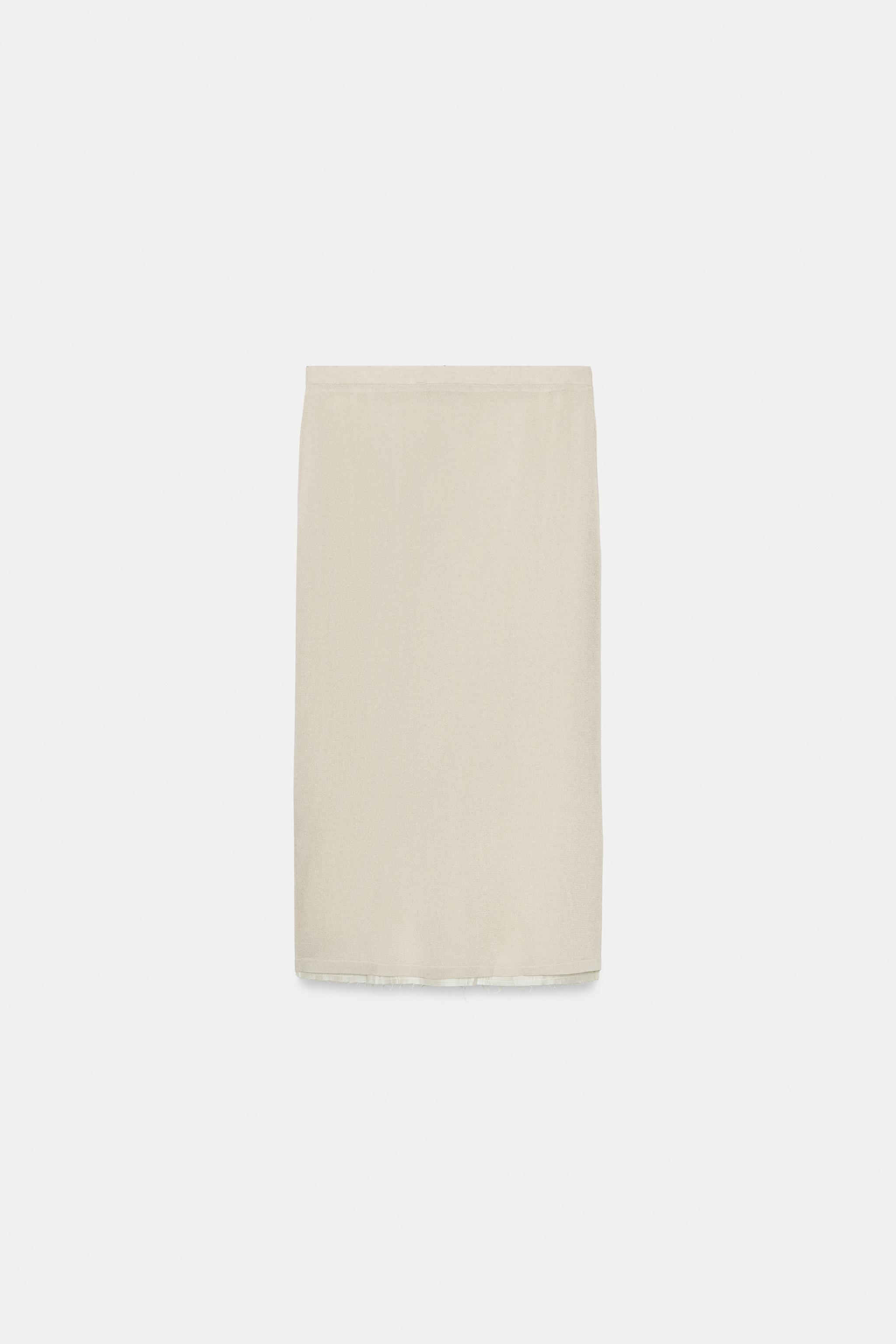JUPE PARÉO EN MAILLE BIMATIÈRE